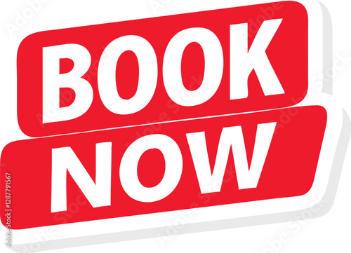 Book Now Label vector