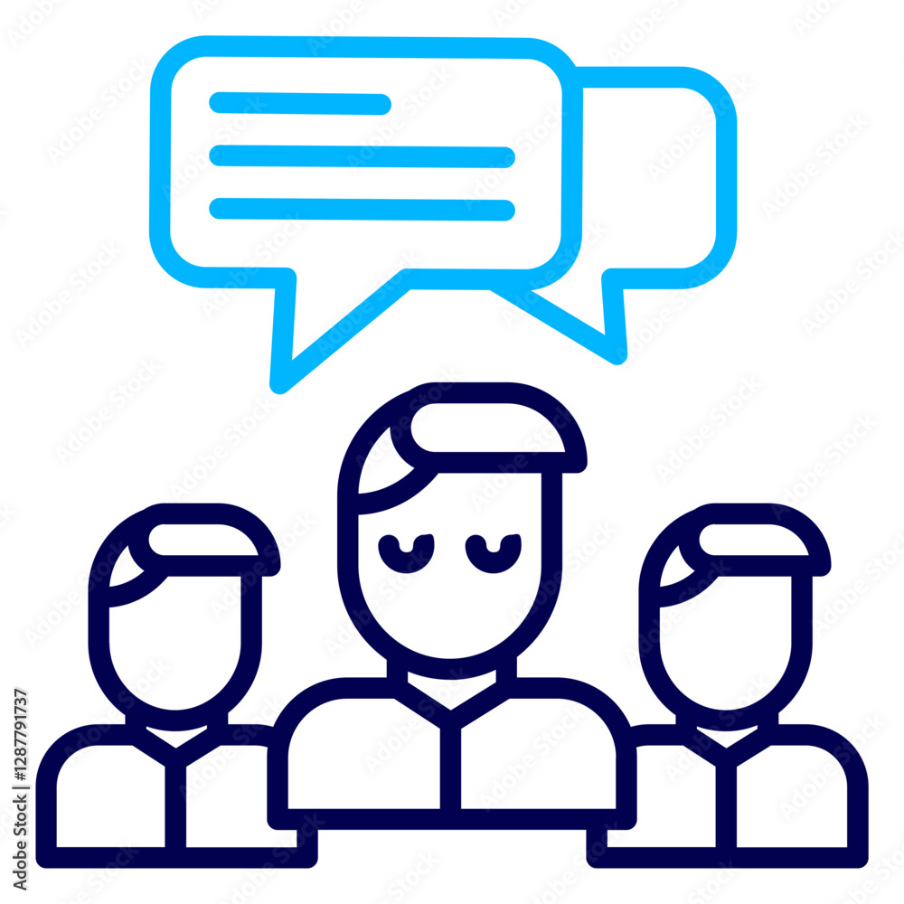 User communication Outline Color icon User communication Outline Color icon