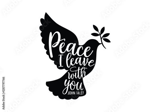 Christian Bible Verse Typography | Faith-Based Religious Quote Design