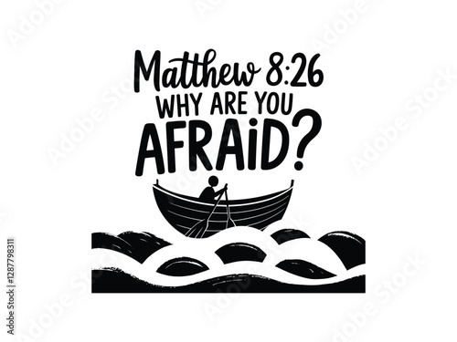 Christian Bible Verse Typography | Faith-Based Religious Quote Design