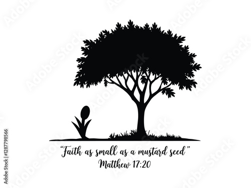Christian Bible Verse Typography | Faith-Based Religious Quote Design