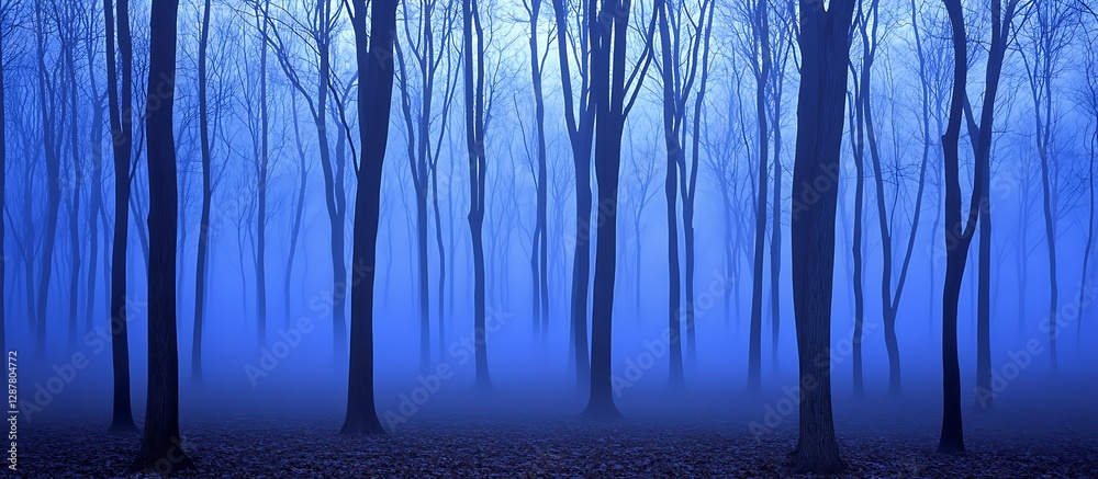 Obraz premium Misty Forest at Dawn