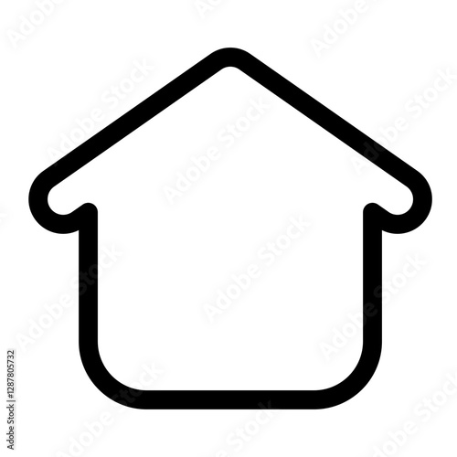 smart home thin icon