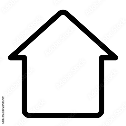 smart home thin icon