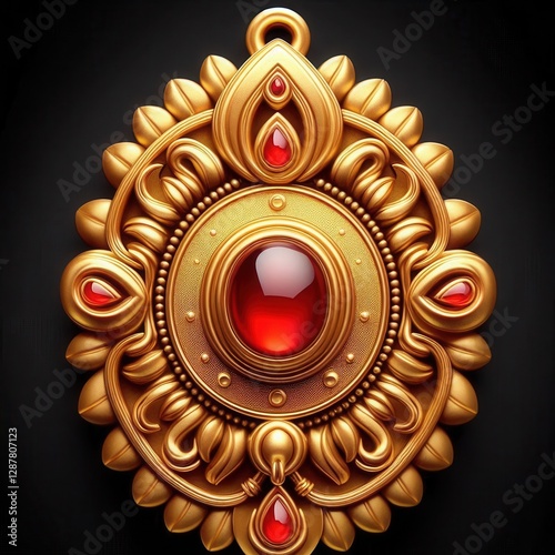 gold and silver ornament