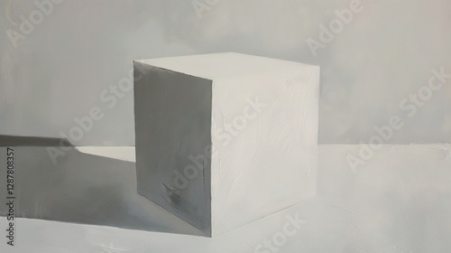 Elevate Your Display with the Minimalist White Cube Display Stand: A Blend of Style and Function. This sleek and simple display stand, featuring the classic white cube design, is not just a piece of f