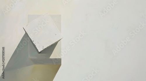 Elevate Your Display with the Minimalist White Cube Display Stand: A Blend of Style and Function. This sleek and simple display stand, featuring the classic white cube design, is not just a piece of f