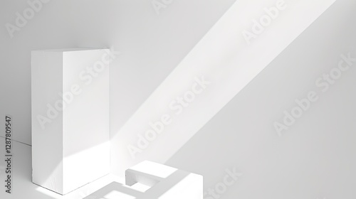 Elevate Your Display with the Minimalist White Cube Display Stand: A Blend of Style and Function. This sleek and simple display stand, featuring the classic white cube design, is not just a piece of f