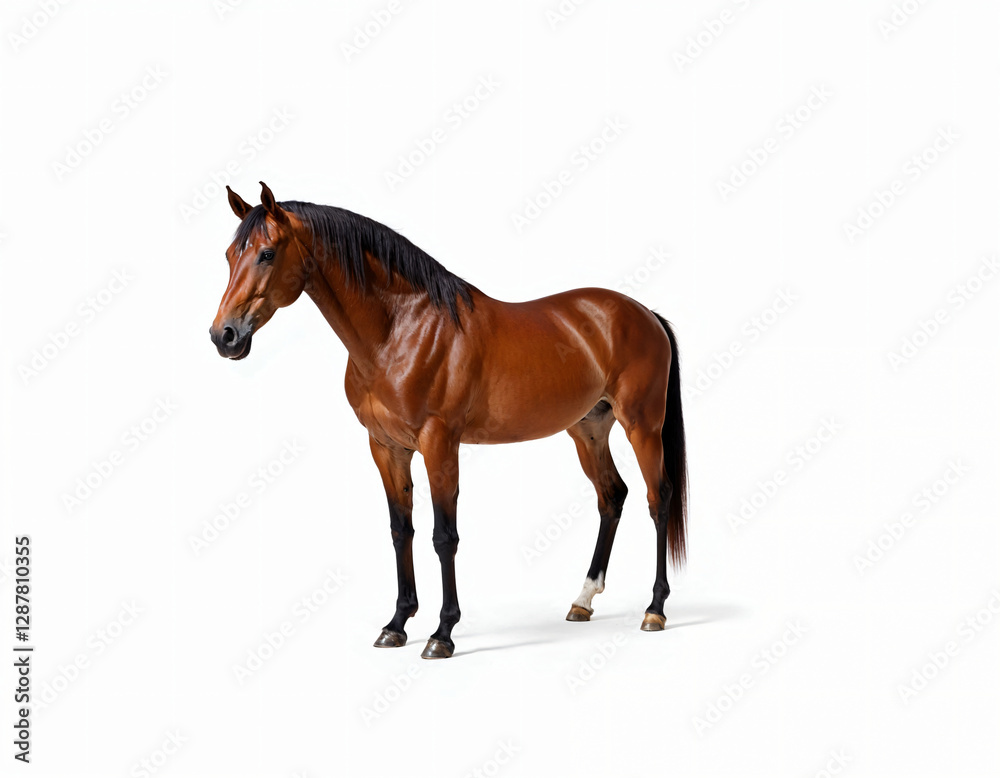 horse isolated on white background horse isolated on white background