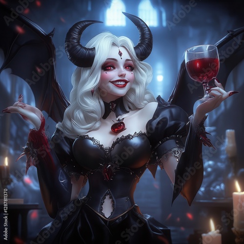 woman in halloween costume