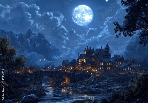 castle in the night