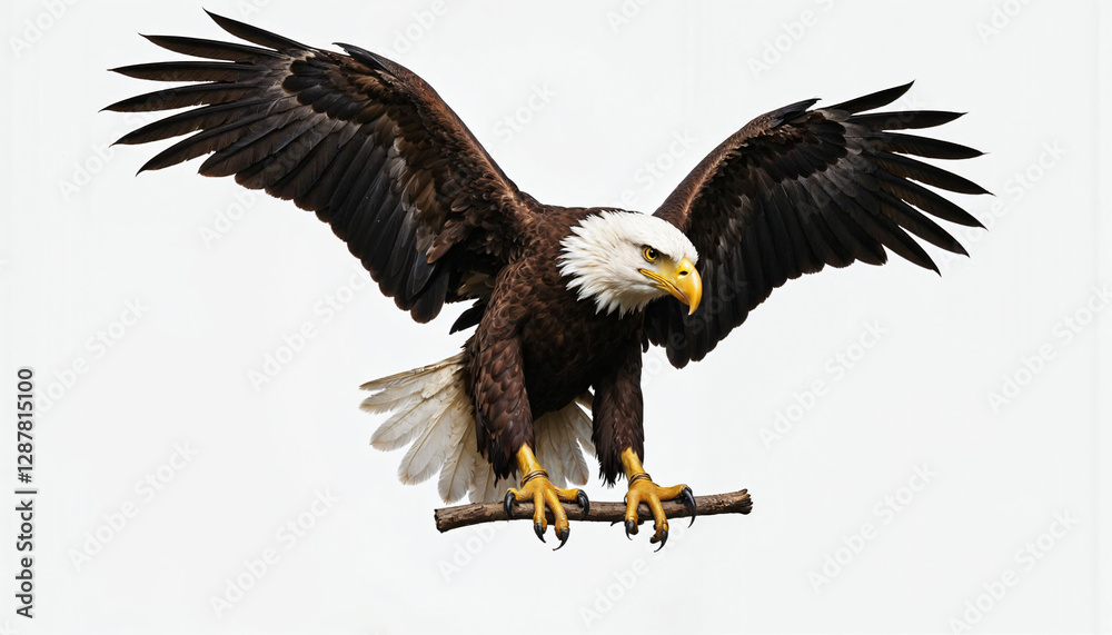 Fototapeta premium bald eagle in flight