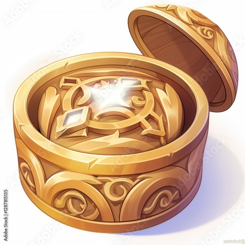 golden ring in a box