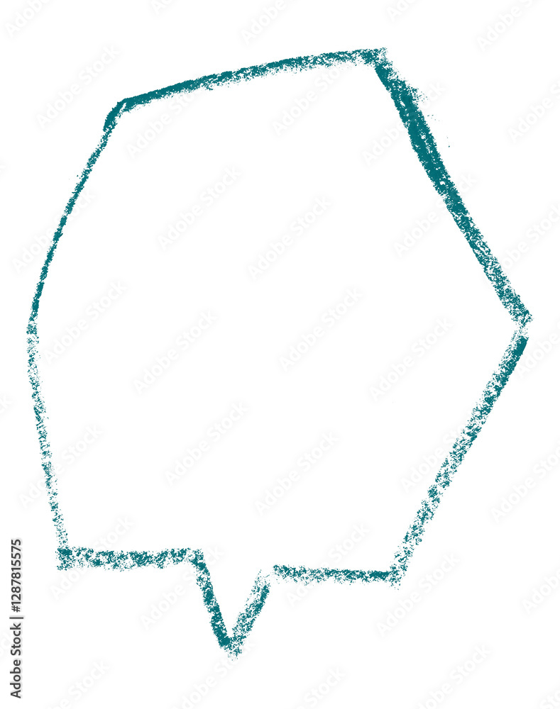 Separate green speech bubble on transparent background Separate green speech bubble on transparent background