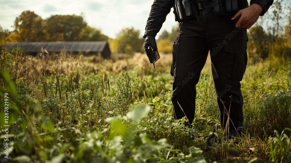 A criminal investigation at a farm after a smuggling ring is uncovered. Featuring action and detail A criminal investigation at a farm after a smuggling ring is uncovered. Featuring action and detail