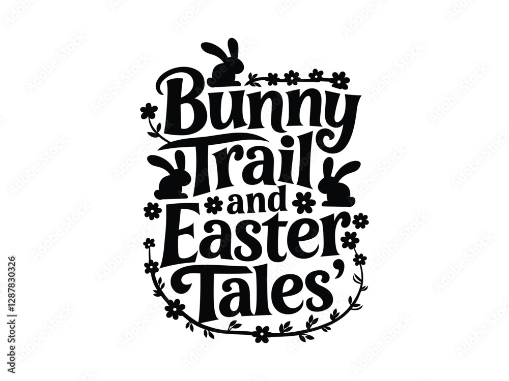 Fototapeta premium Easter Bunny Quotes T-Shirt Design | Egg Hunt Champion | Funny Kids Tee 