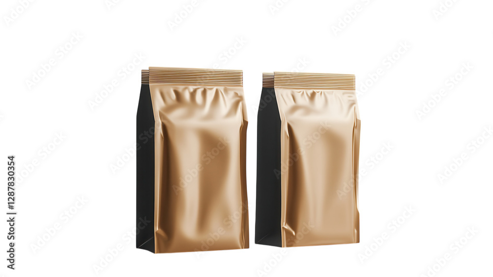 Stylish and modern packaging for premium coffee displayed on a white background