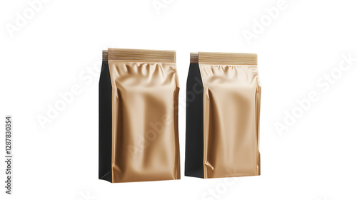 Obraz na płótnie Stylish and modern packaging for premium coffee displayed on a white background w salonie