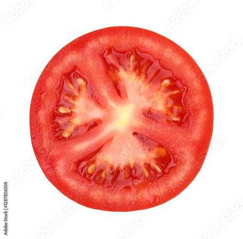 Wallpaper Mural slices tomato isolated, macro tomato studio photo, transparent PNG, PNG format, juicy, cut out Torontodigital.ca
