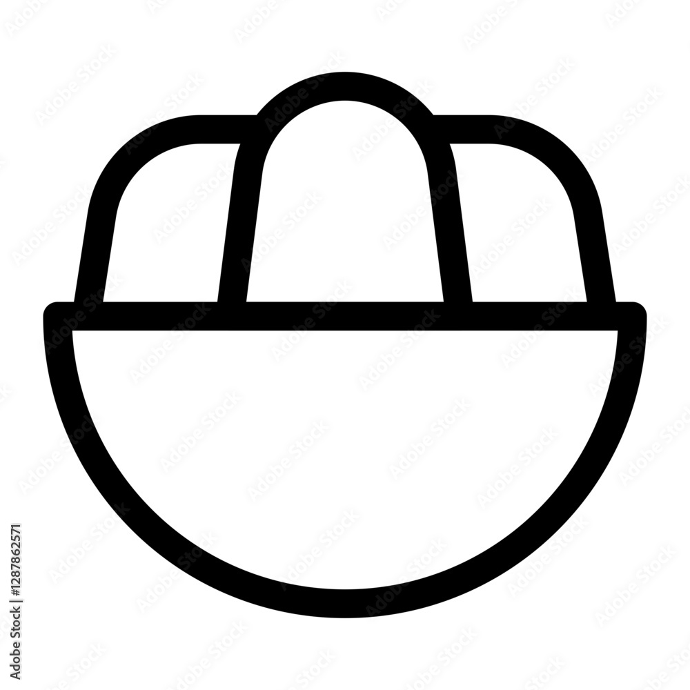 food and fruit thin icon