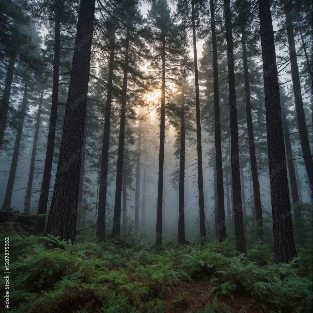 morning in the forest morning in the forest