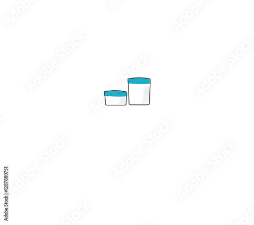 プラスチック製の軟膏容器のイラスト