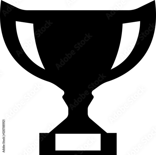 Trophy icon.first place champion success achievement winner prize signs unique style vector illustration.Winner cup, victory cup icon. Reward symbol sign for web and mobile.
