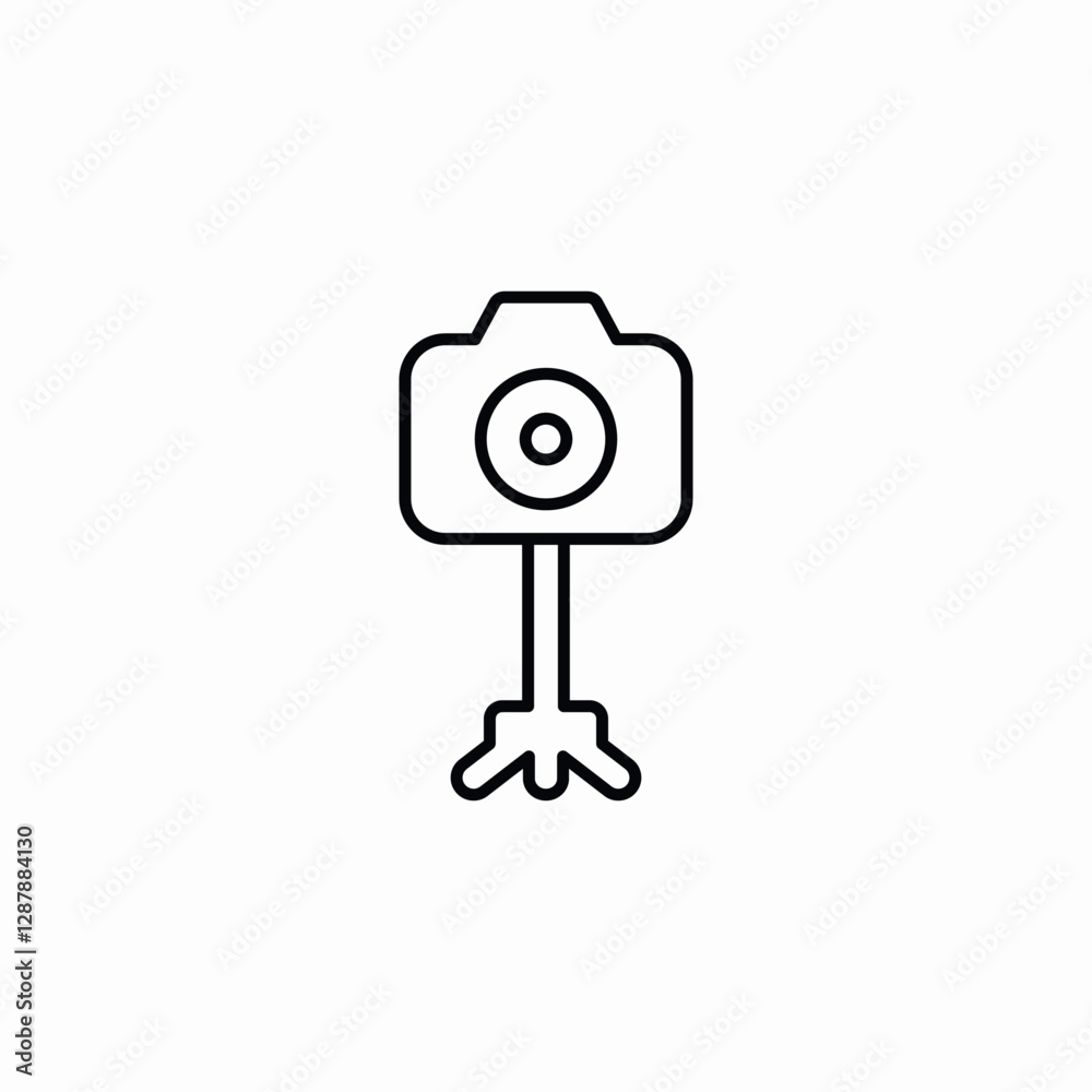 camera tripod equipment icon vector sign camera tripod equipment icon vector sign