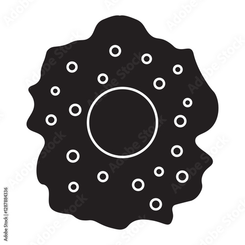 Macrophage alveolar glyph icon
