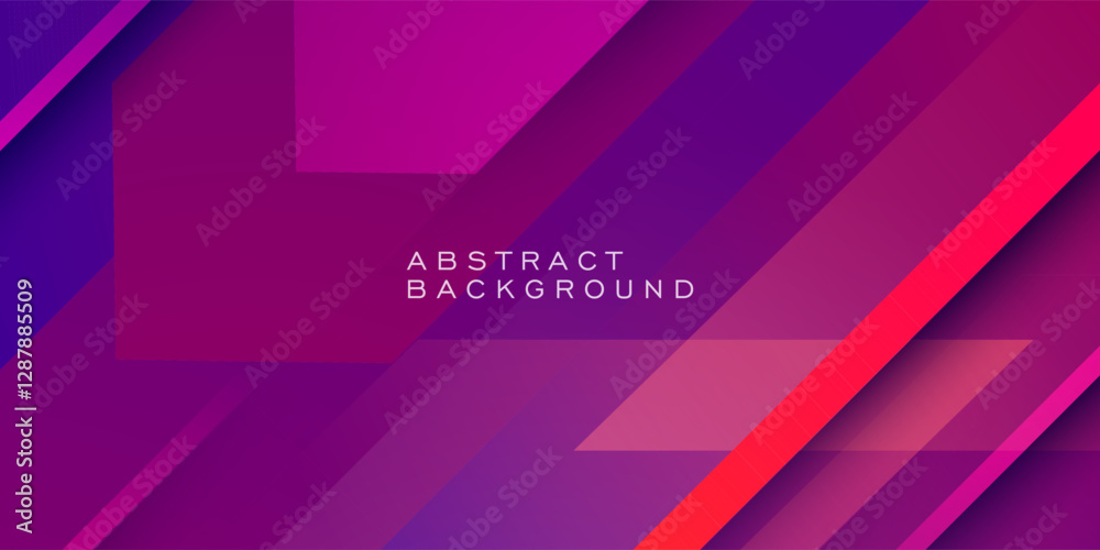 Obraz premium Abstract gradient purple and pink dark background. 3D overlap line pattern background. Eps10 vector