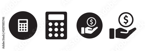 Money vector set. Business icon. Coin. Money, Wallet, Currency Exchange, Banking, Finance. Vector illustration EPS 10