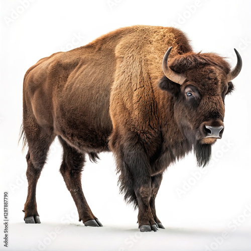 Obraz na płótnie Sea bison isolated on white background w salonie