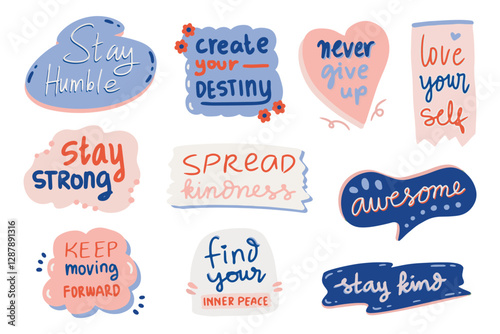 Cute Motivational Quotes Stickers Collection