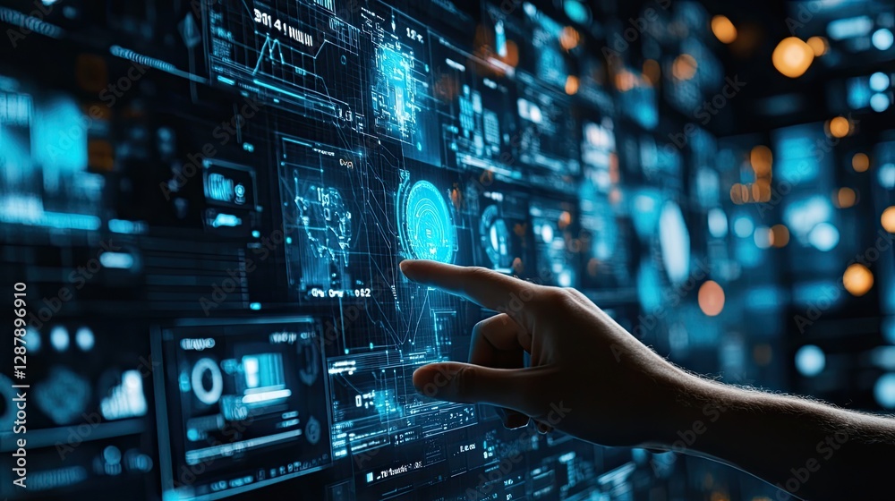 A high-tech digital marketplace interface with product images and real-time sales data. A high-tech digital marketplace interface with product images and real-time sales data.
