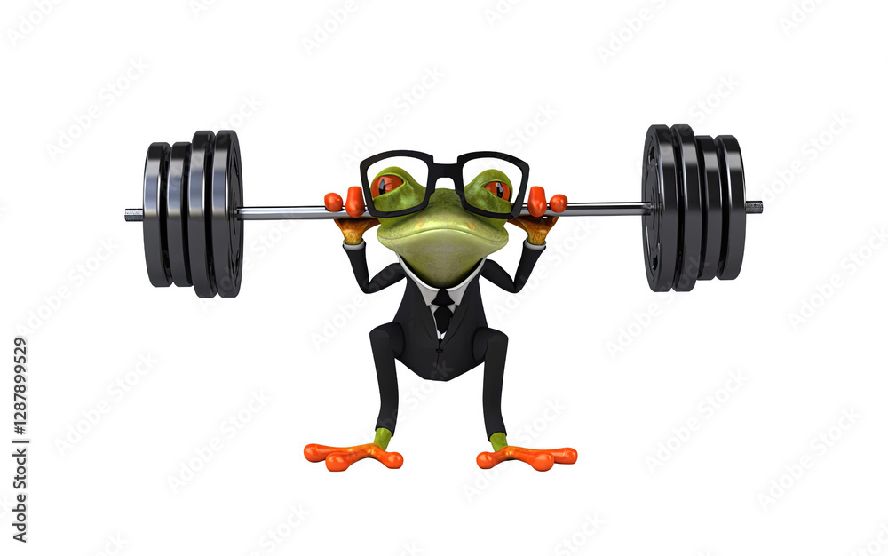 Fun 3D cartoon frog with the alpha channel included Fun 3D cartoon frog with the alpha channel included