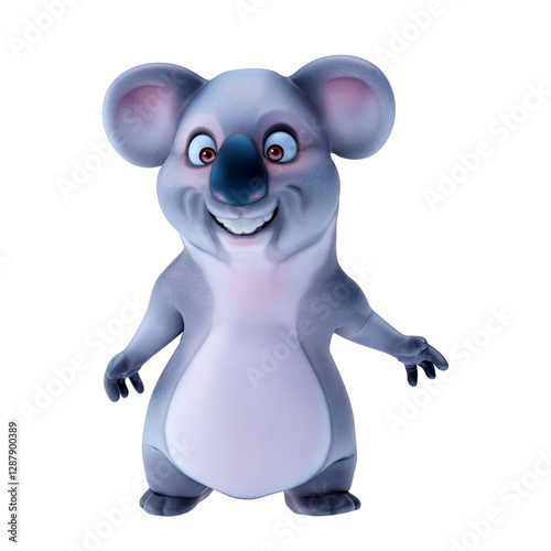 Photography Fun 3D cartoon koala talking