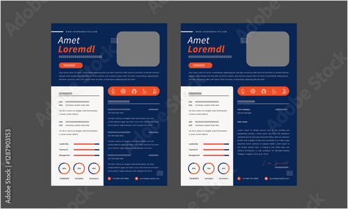 Resume CV. Professional modern and minimal resume CV, Clean and modern resume portfolio CV template