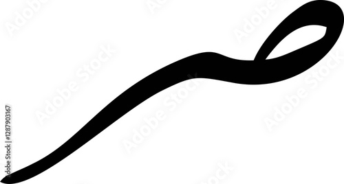 Basic art of Arabic letter of alphabet or basic Arabic symbol use in their language.