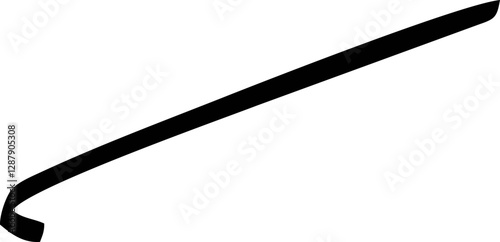 Basic art of Arabic letter of alphabet or basic Arabic symbol use in their language.