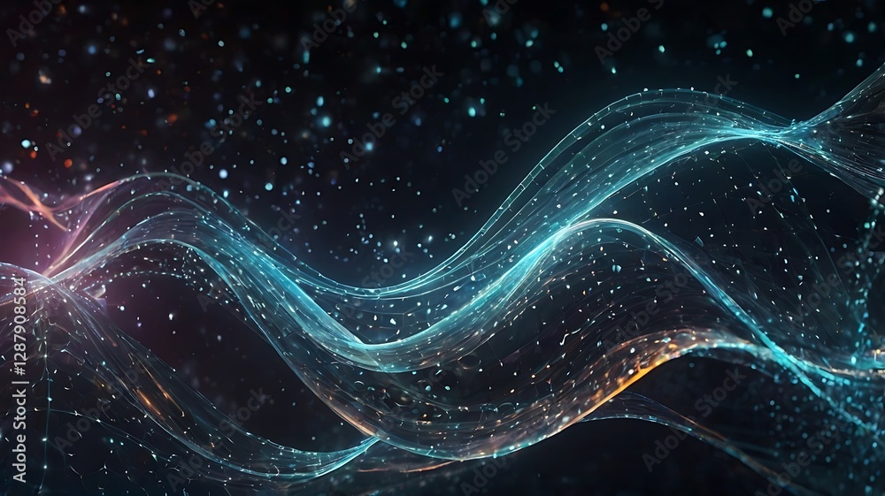 Abstract Waves of Light and Dots in a Futuristic Design – Modern Digital Background
Abstract Waves of Light and Dots in a Futuristic Design – Modern Digital Background