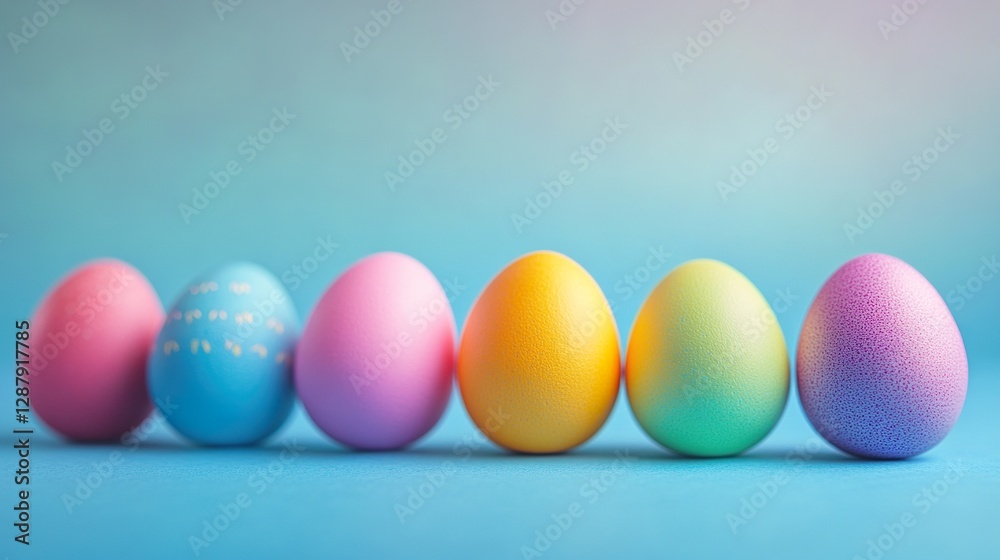 colorful easter eggs on white background colorful easter eggs on white background