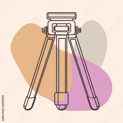 A civil engineer is setting up a theodolite surveying tool, carefully adjusting the instrument 
