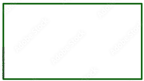 green rectangle frame basic shape