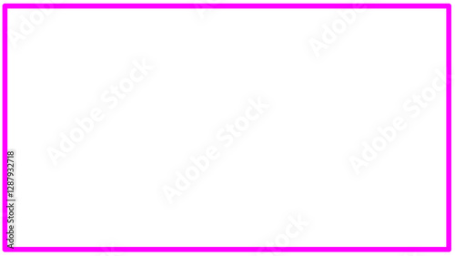 pink rectangle frame basic shape