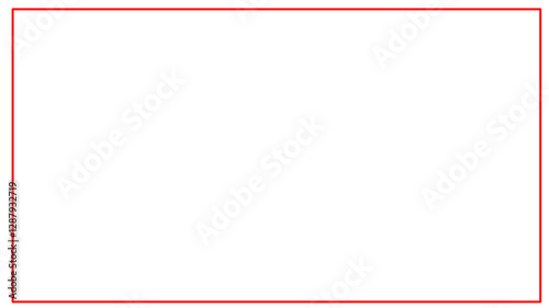 red tangle frame basic shape thin