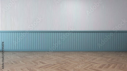 Empty room with Wall Background. 3D illustration, 3D rendering