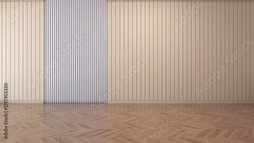 Empty room with Wall Background. 3D illustration, 3D rendering