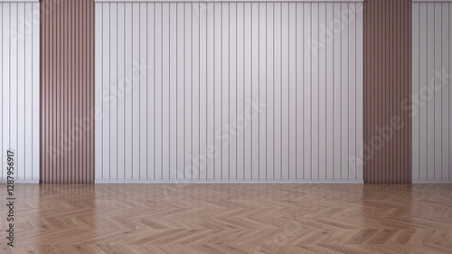 Empty room with Wall Background. 3D illustration, 3D rendering