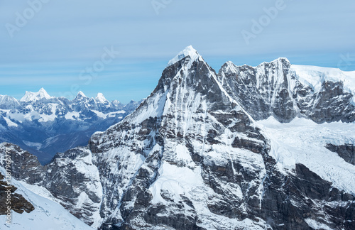 Kyashar or Thangnaktse or Peak 43 - is mountain peak 6769 m height in Khumbu region in Nepal in so-called Hinku Himal. It is located within the Makalu-Barun National Park. Mera peak climbing way shot