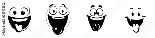 A winking smiley face with its tongue out, depicted as a solitary emoticon with a blinking eye, conveys a sense of teasing, representing a modern and cheerful emoji that is naughty yet in a good